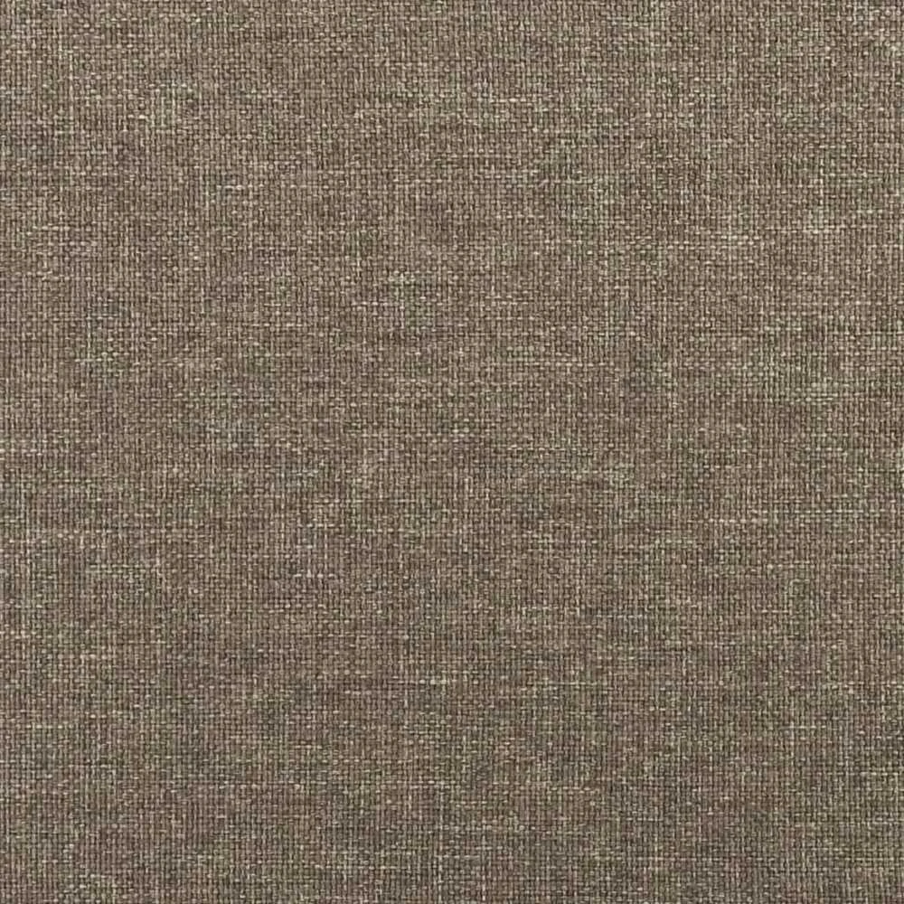 Lova su spyruoklėmis ir čiužiniu, taupe, 120x190cm, audinys