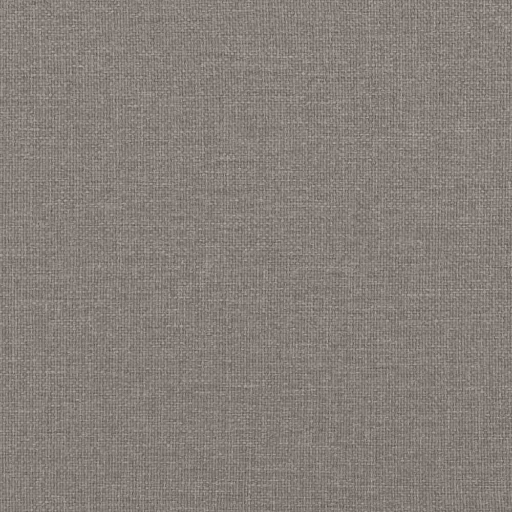 Lova su spyruoklėmis ir čiužiniu, taupe, 120x200 cm, audinys