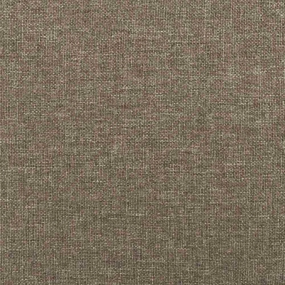 Lova su spyruoklėmis ir čiužiniu, taupe, 180x200 cm, audinys