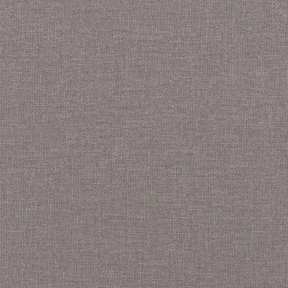 Lova su spyruoklėmis ir čiužiniu, taupe, 140x190 cm, audinys