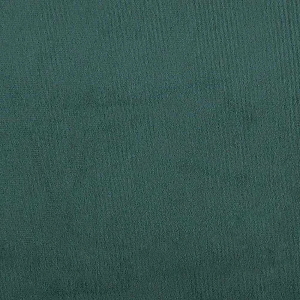 Lova su spyruoklėmis ir čiužiniu, žalia, 80x200cm, aksomas