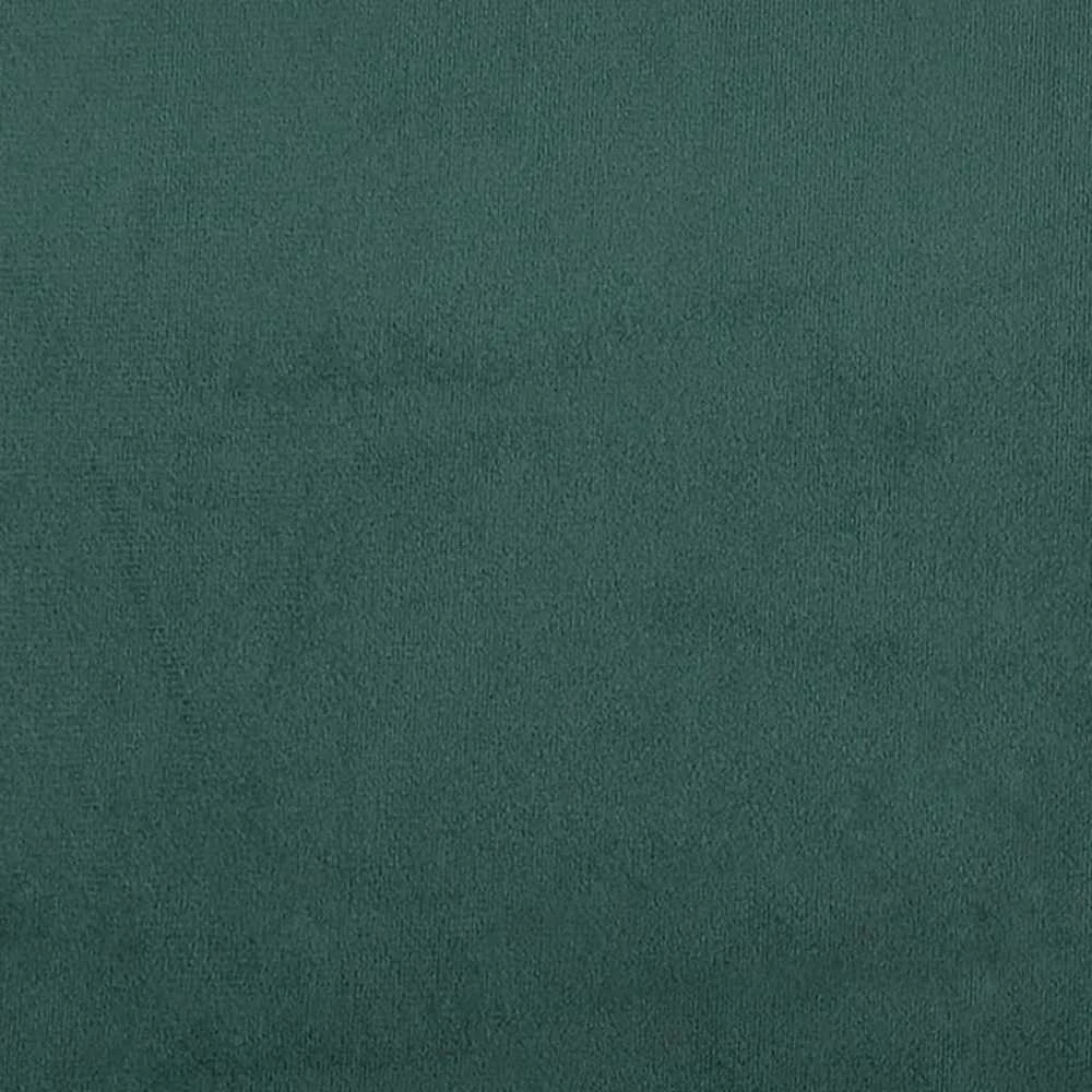 Lova su spyruoklėmis ir čiužiniu, žalia, 140x200 cm, aksomas