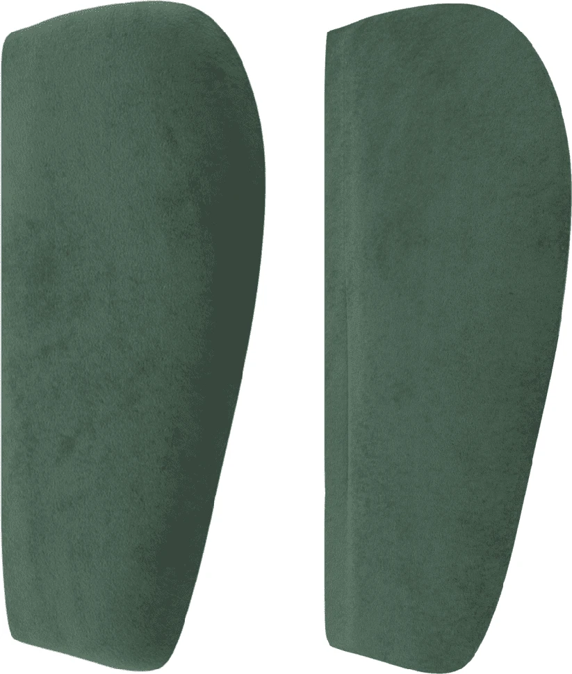 Lova su spyruoklėmis ir čiužiniu, žalia, 90x200 cm, aksomas
