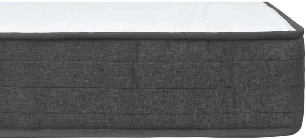 Lova su spyruokliniu čiužiniu, tamsi pilka, 100x200cm, audinys