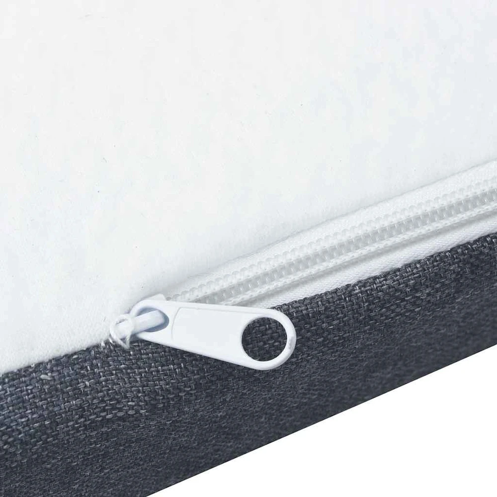 Lova su spyruokliniu čiužiniu, tamsi pilka, 200x200cm, audinys