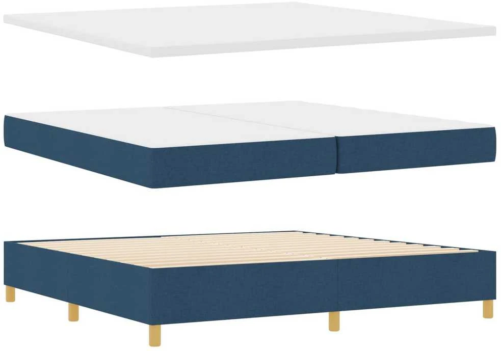 Kiemas lova su galvūgalio Mėlyna 200 x 200 cm audinys