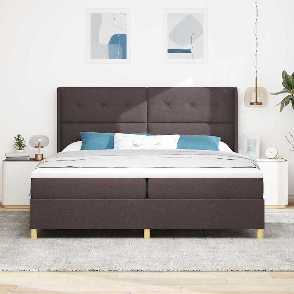 Kiemas lova su LED juostelėmis Ruda 200 x 200 cm audinys