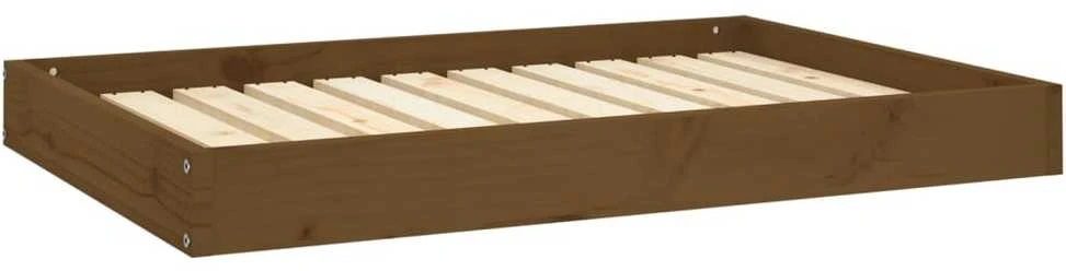 Lova šunims, medaus ruda, 91,5x64x9cm, pušies medienos masyvas