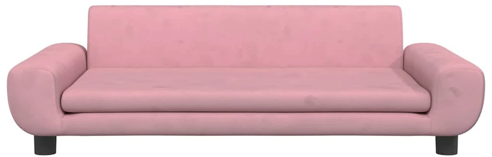 Lova šunims, rožinės spalvos, 100x54x33cm, aksomas