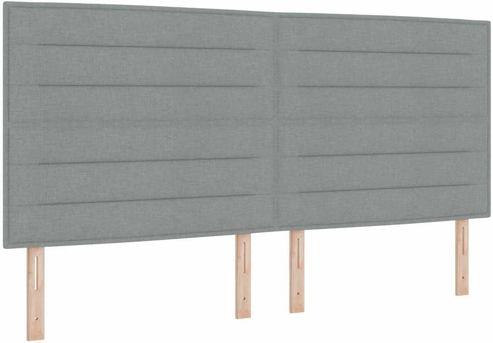 Lovos rėmas su galvūgalio Šviesiai pilka 200 x 200 cm audinys