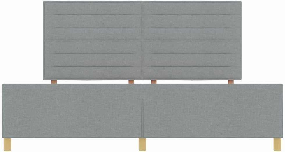 Lovos rėmas su galvūgalio Šviesiai pilka 200 x 200 cm audinys