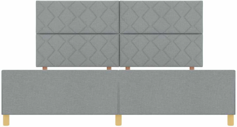 Lovos rėmas su galvūgalio Šviesiai pilka 200 x 200 cm audinys
