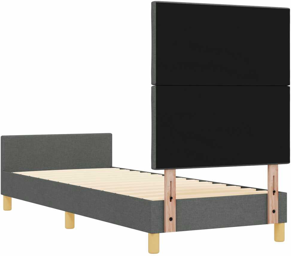 Lova Lovos rėmas su galvūgalio Tamsiai pilka 80 x 200 cm audinys