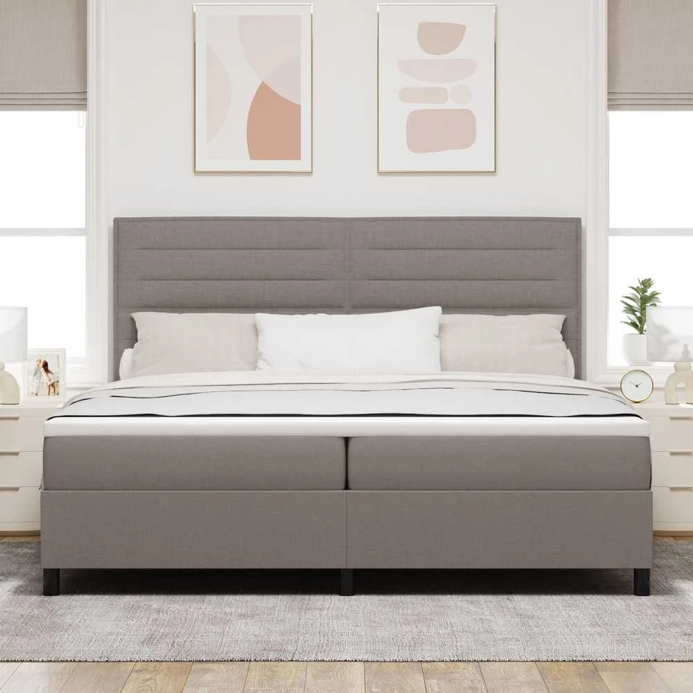 Kiemas lova su galvūgalio Tortora 200 x 200 cm audinys
