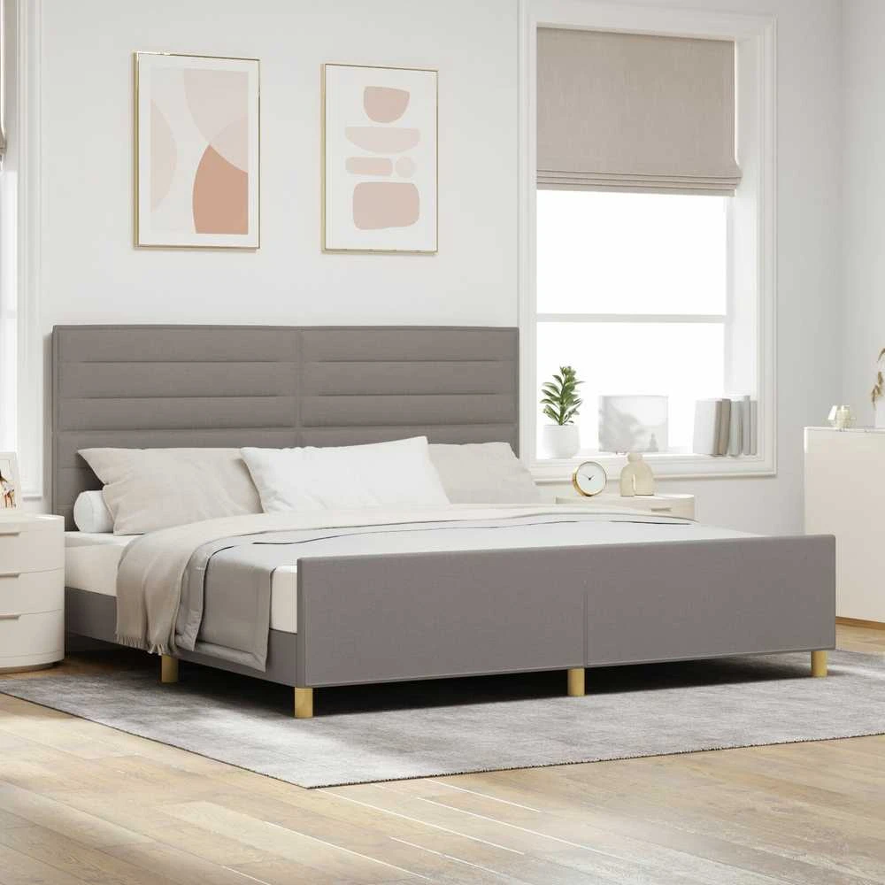 Lovos rėmas su galvūgalio Tortora 200 x 200 cm audinys