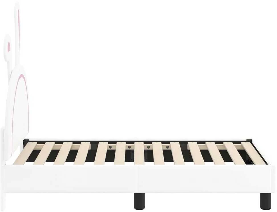 Lova Vaikiška Lovo Rėmas su Galvūgaliu Balta 70 x 140 cm PU