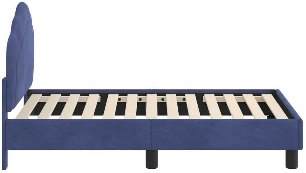 Lova Vaikiška Lovo Rėmas su Galvūgaliu Policijos mėlyna 70 x 140 cm