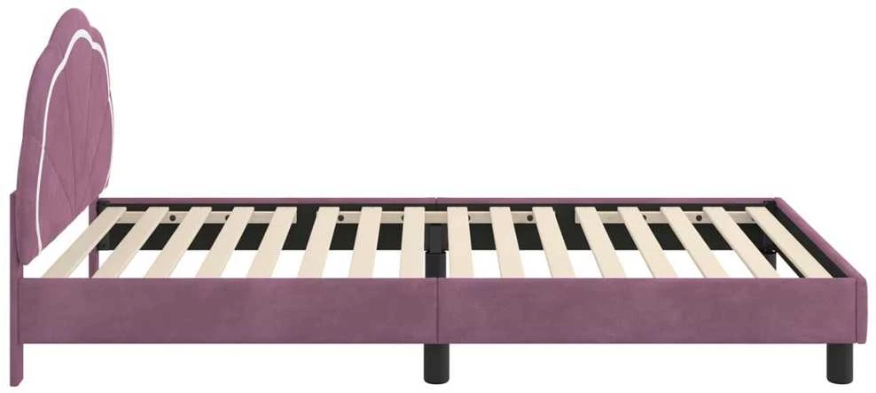 Lova Vaikiška lovos konstrukcija su galvūgaliu Violetinė 80 x 200 cm
