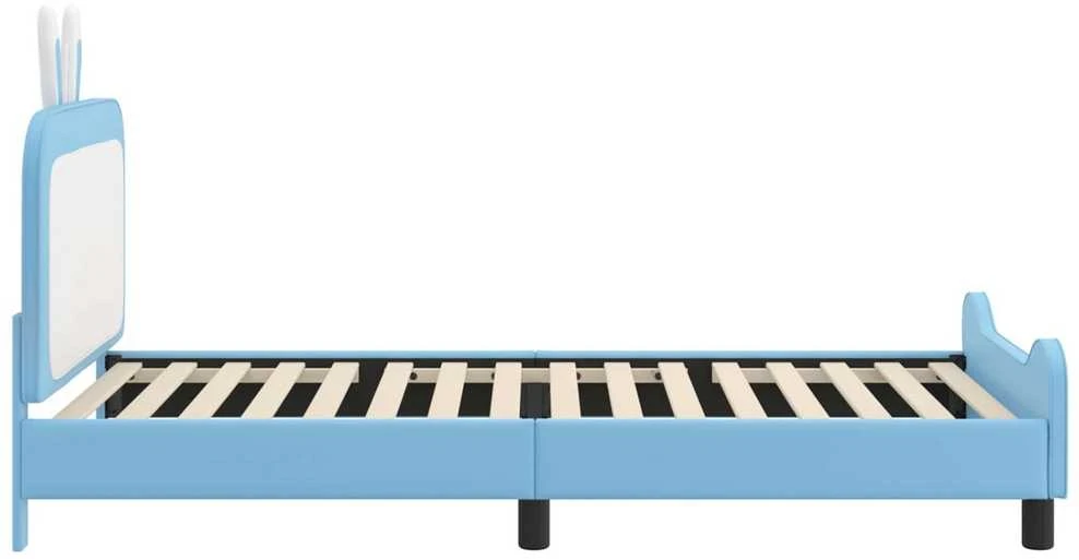 Lova Vaikiška lovos konstrukcija su galvūgaliu Mėlyna 90 x 200 cm PU