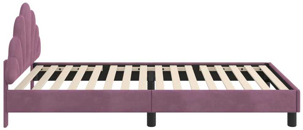 Lova Vaikiška lovos konstrukcija su galvūgaliu Violetinė 80 x 200 cm