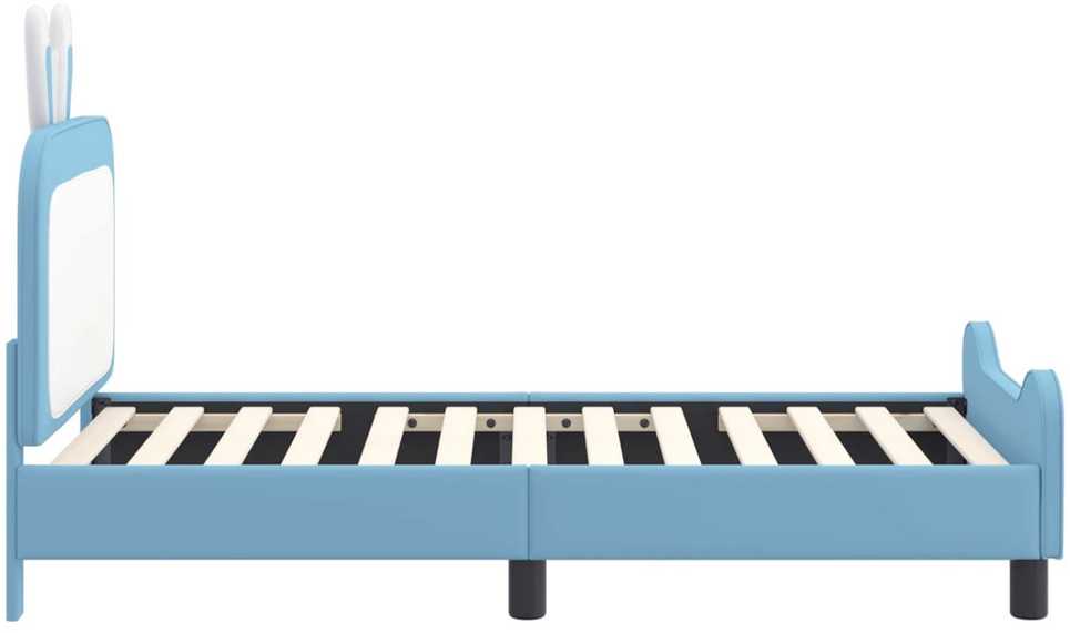 Lova Vaikiška lovos konstrukcija su galvūgaliu Mėlyna 80 x 160 cm PU