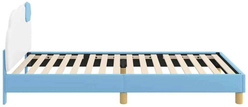 Lova Vaikiška lovos konstrukcija su galvūgaliu Mėlyna 90 x 190 cm PU