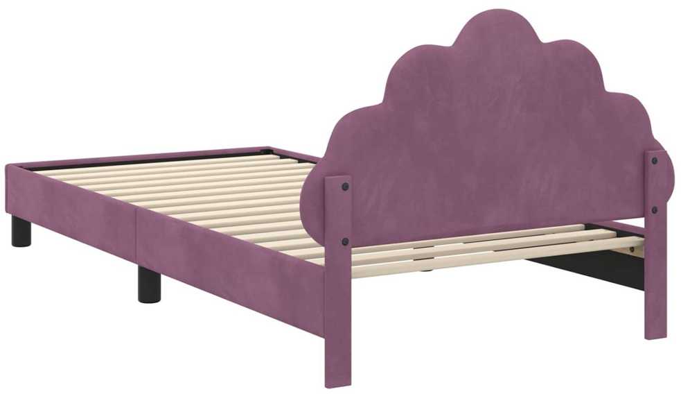 Lova Vaikiška lovos konstrukcija su galvūgaliu Violetinė 80 x 200 cm
