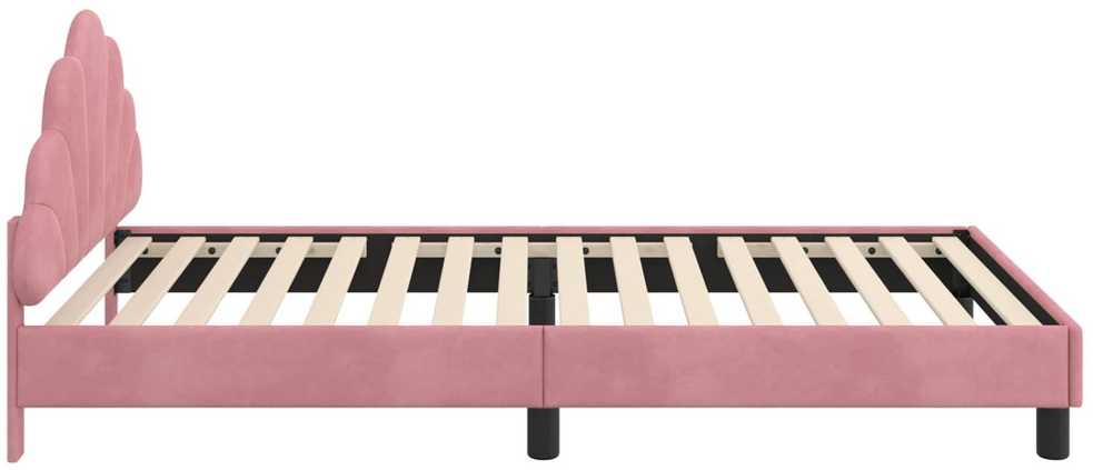 Lova Vaikiška lovos konstrukcija su galvūgaliu Rožinė 80 x 200 cm