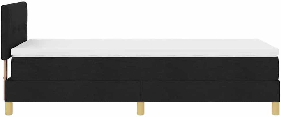 LED Čiužinio Lova su LED juostelėmis Juodas 80 x 200 cm audinys