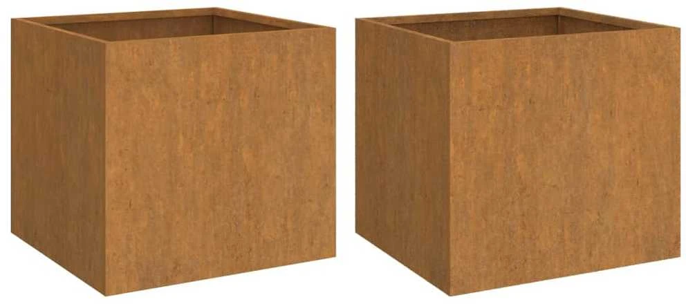 Loveliai, 2vnt., 42x40x39cm, Corten plienas