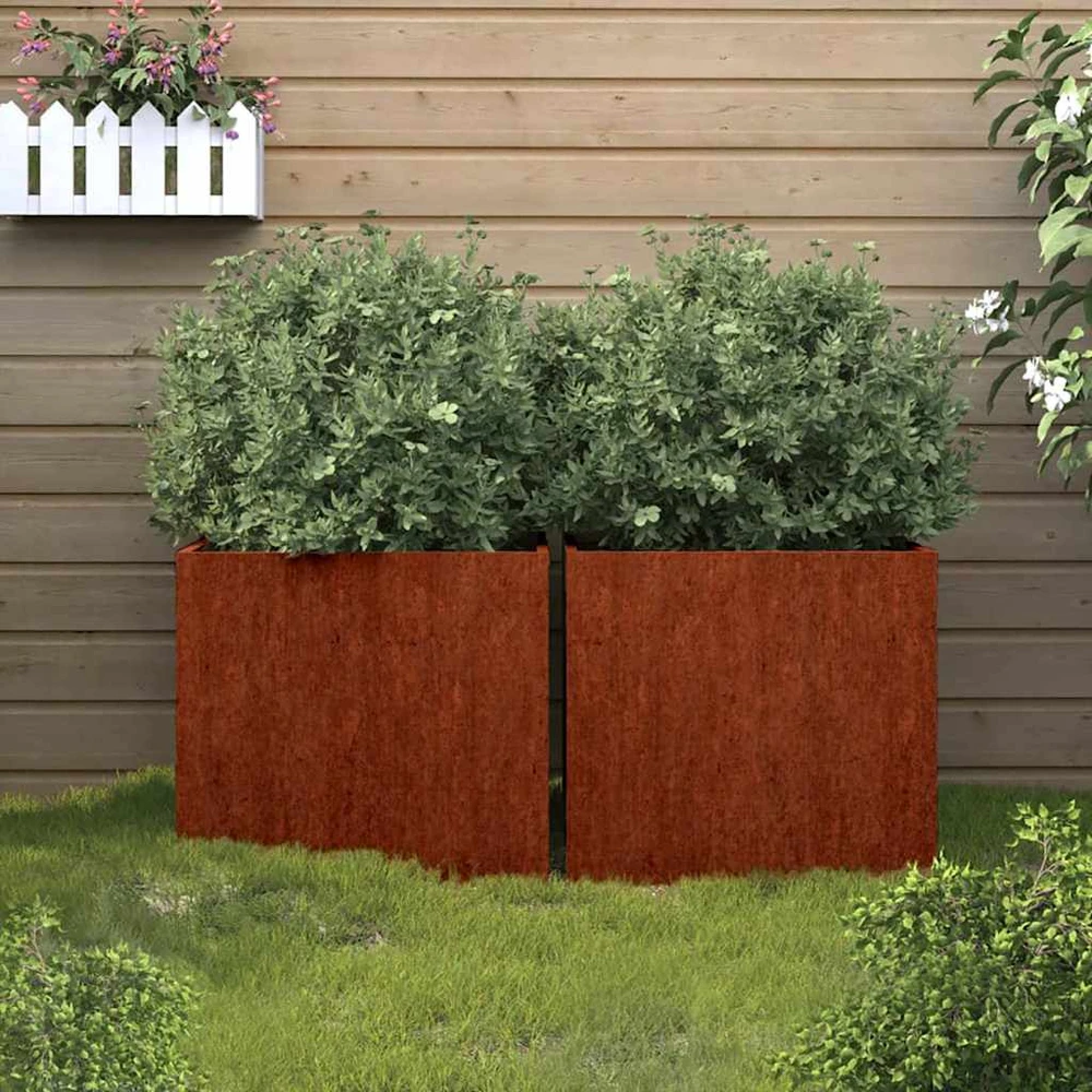 Loveliai, 2vnt., 49x47x46cm, Corten plienas