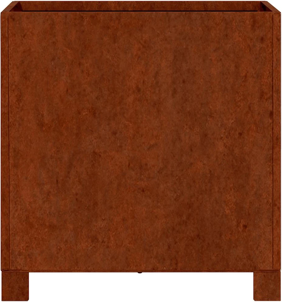 Loveliai su kojelėm, 2vnt., rūdžių, 42x40x43cm, Corten plienas