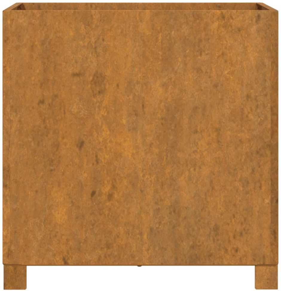 Loveliai su kojelėm, 2vnt., rūdžių, 49x47x50cm, Corten plienas