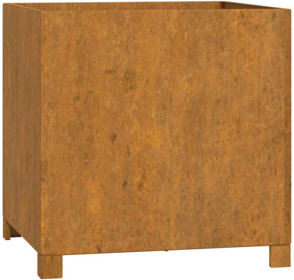 Loveliai su kojelėm, 2vnt., rūdžių, 49x47x50cm, Corten plienas