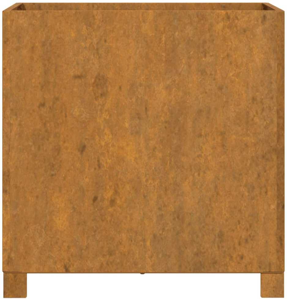 Loveliai su kojelėm, 2vnt., rūdžių, 49x47x50cm, Corten plienas