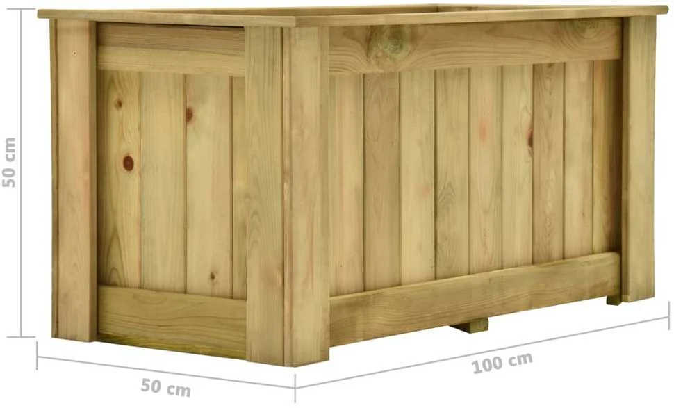 Lovelis, 100x50x50cm, impregnuota pušies mediena