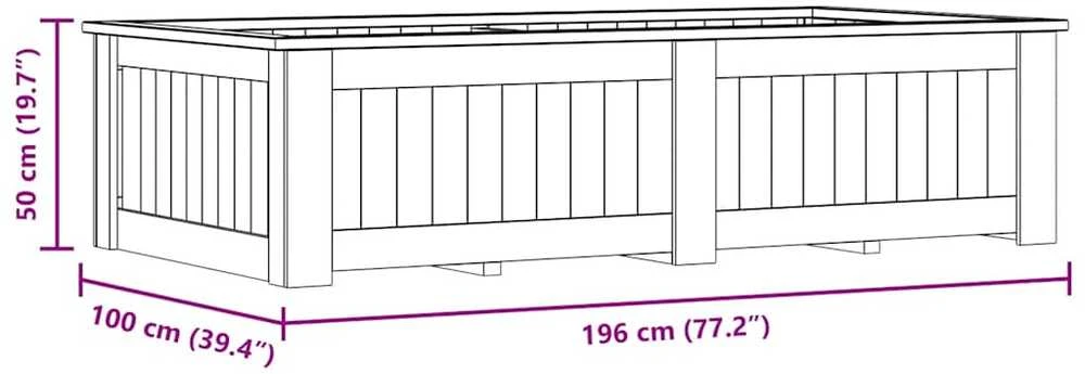 Lovelis, 196x100x50cm, impregnuota pušies mediena