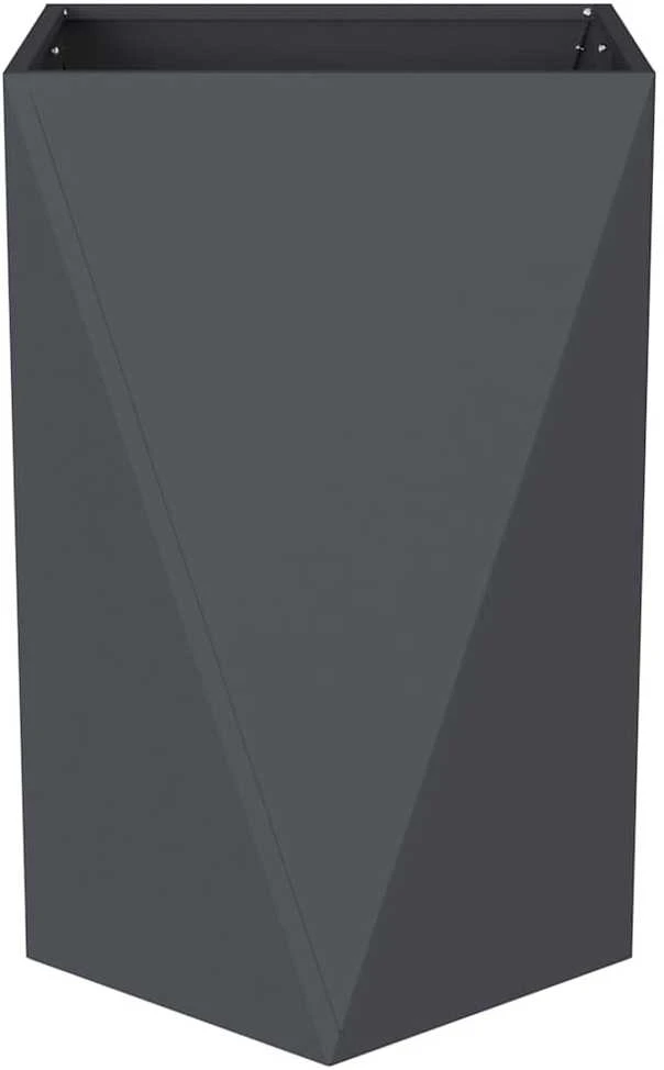 Lovelis 2 vnt. Antracitas 50 x 50 x 75 cm Plienas