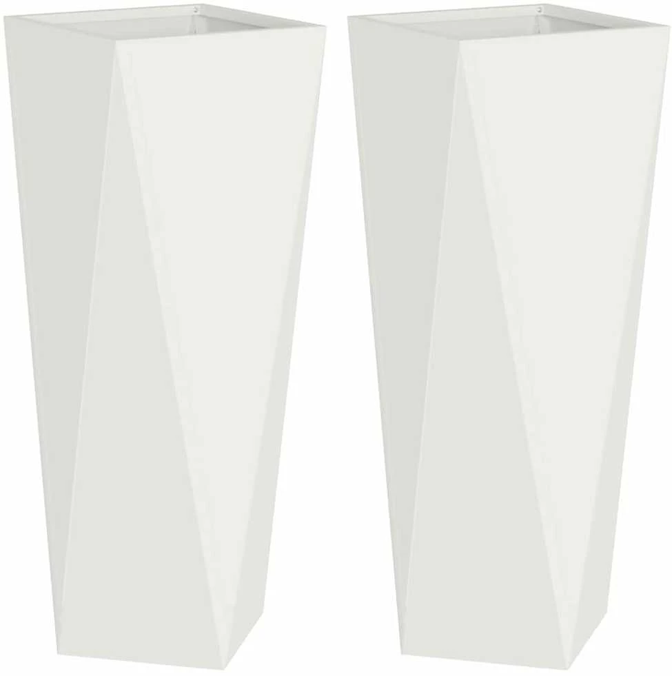 Lovelis 2 vnt. Balta 30 x 30 x 75 cm Plienas