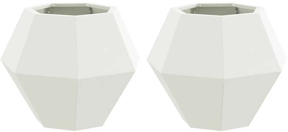 Lovelis 2 vnt. Balta 50 x 50 x 40 cm Plienas