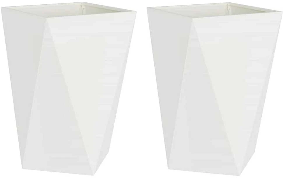 Lovelis 2 vnt. Balta 50 x 50 x 75 cm Plienas