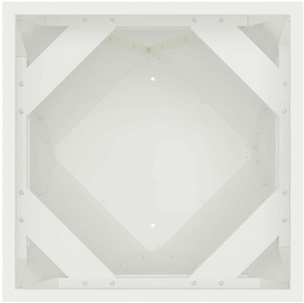 Lovelis 2 vnt. Balta 50 x 50 x 75 cm Plienas