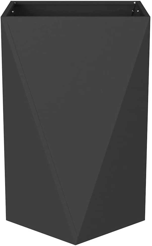 Lovelis 2 vnt. Juoda 50 x 50 x 75 cm Plienas