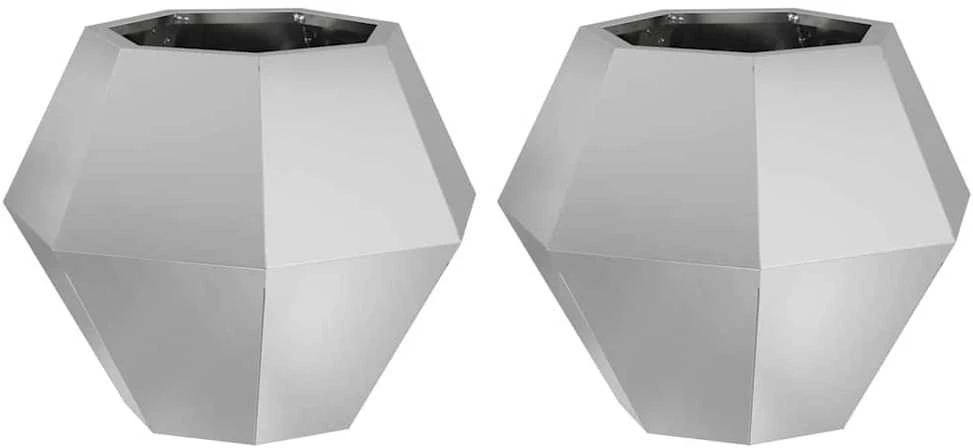 Lovelis 2 vnt. Sidabrinė 50 x 50 x 40 cm Galvanizuotas plienas