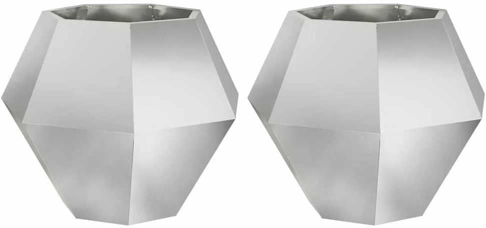 Lovelis 2 vnt. Sidabrinė 75 x 75 x 60 cm Galvanizuotas plienas