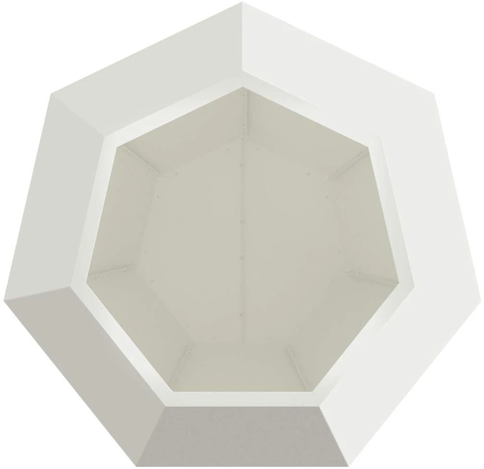 Lovelis 2 vnt. Balta 75 x 75 x 60 cm Plienas