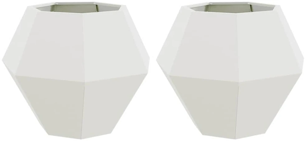 Lovelis 2 vnt. Balta 75 x 75 x 60 cm Plienas
