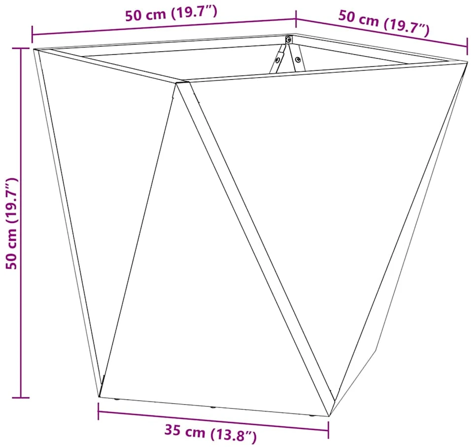 Lovelis 2 vnt. Sidabro 50 x 50 x 50 cm Cinkuota plienas
