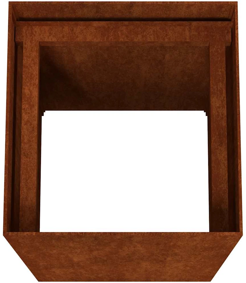 Lovelis, 40x40x80cm, Corten plienas