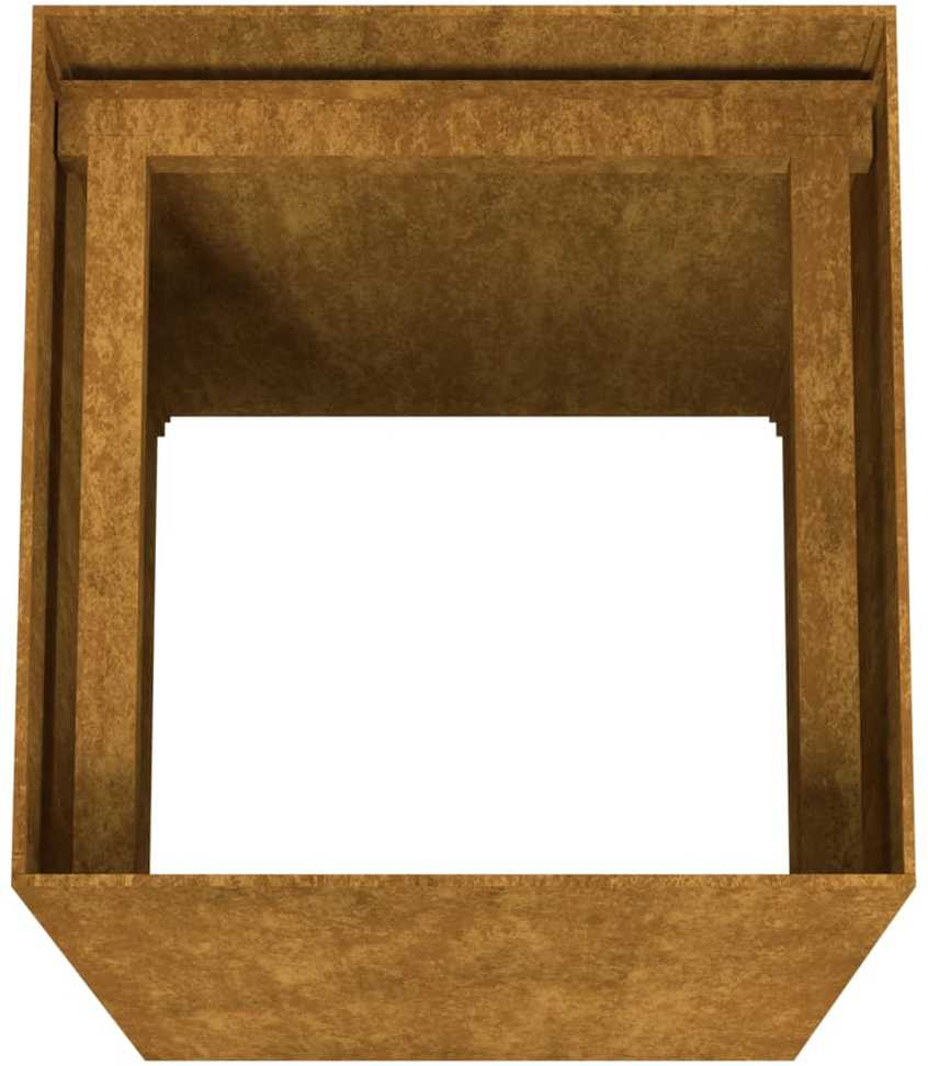 Lovelis, 40x40x80cm, Corten plienas